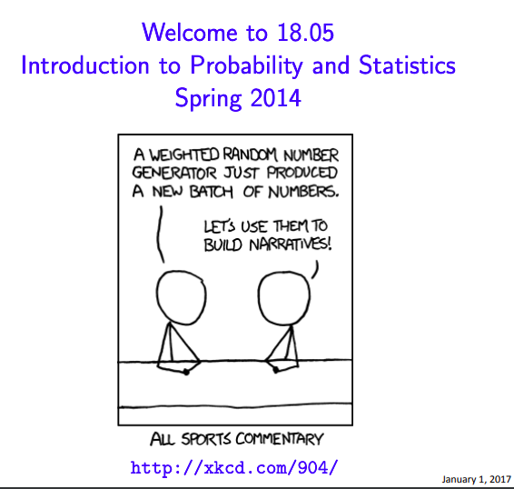 Introduction to Probability and Statistics — MIT